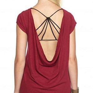 Worn Once Free People Prairie Linen Tee